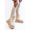 Moteriški sniego batai storu padu GOE MM2N4079 smėlio spalvos | Žieminiai batai | jai24.lt