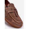 Vyriški zomšiniai Loafers Batai Zazoo 1566 Ruda | Klasikiniai batai vyrams | jai24.lt