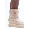 Tamsiai smėlio spalvos Lureta moteriški sniego batai storu padu | Žieminiai batai | jai24.lt