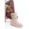 Tamsiai smėlio spalvos Lureta moteriški sniego batai storu padu | Žieminiai batai | jai24.lt