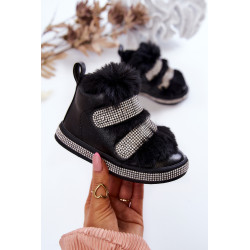 Odiniai vaikiški izoliuoti sniego batai Sidabrinė Leela 199070