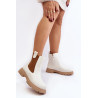 Moteriški batai su užtrauktuku White Ramhel | Auliniai batai moterims | jai24.lt