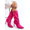 Moteriški batai su „Stiletto Fuchsia Odetteia“. | Ilgaauliai batai | jai24.lt