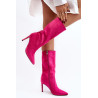 Moteriški batai su „Stiletto Fuchsia Odetteia“. | Ilgaauliai batai | jai24.lt