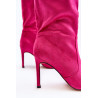 Moteriški batai su „Stiletto Fuchsia Odetteia“. | Ilgaauliai batai | jai24.lt