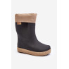 Vaikiški velniukai su vidiniu pamušalu Snow Wave Gokids 981 Black-Beige | Guminiai batai vaikams | jai24.lt