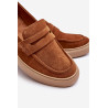 Vyriški zomšiniai Loafers Batai Zazoo 1566 Ruda | Klasikiniai batai vyrams | jai24.lt
