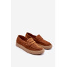 Vyriški zomšiniai Loafers Batai Zazoo 1566 Ruda | Klasikiniai batai vyrams | jai24.lt