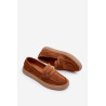 Vyriški zomšiniai Loafers Batai Zazoo 1566 Ruda | Klasikiniai batai vyrams | jai24.lt