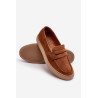 Vyriški zomšiniai Loafers Batai Zazoo 1566 Ruda | Klasikiniai batai vyrams | jai24.lt