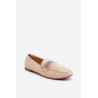Moteriški mokasinai su cirkoniais Šviesiai ruda Ralrika | Mokasinai moterims | jai24.lt