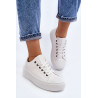 Žemi moteriški izoliuoti balti sportbačiai Big Star MM274029 | Kedai | jai24.lt
