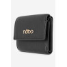 Maža moteriška piniginė iš natūralios odos Nobo NPUR-LR110-C020 Black | Piniginės | jai24.lt
