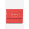 Moteriška maža piniginė, pagaminta iš natūralios odos gyvūnų rašto Nobo NPUR-LR0111-C005 Raudona | Piniginės | jai24.lt