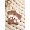 Vaikiškos pūkuotos kojinės su Bear Beige | Kojinės moterims | jai24.lt