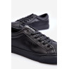 Vyriški sportbačiai, pagaminti iš ekologinės odos Black Big Star JJ174234 | Kedai vyrams | jai24.lt