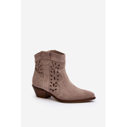 Odiniai žemakulniai batai 2870 Zazoo sidabro spalvos 199148