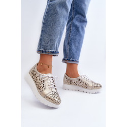 Odinė platforma Half Shoes Beige Hypnosis 199156