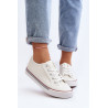 Moteriški sportbačiai, pagaminti iš ekologinės odos, baltos spalvos Lirean | Kedai | jai24.lt