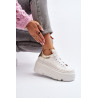 „Zazoo 10165“ moteriški sportiniai batai ant „chunky Platform“ smėlio spalvos | Kedai | jai24.lt