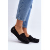 Moteriškos juodos grotelės Loafers Rasirna | Mokasinai moterims | jai24.lt