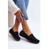 Moteriškos juodos grotelės Loafers Rasirna | Mokasinai moterims | jai24.lt