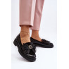 Patentiniai moteriški batai su lanku Laura Messi 2786 juodi | Mokasinai moterims | jai24.lt