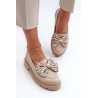 Moteriški odiniai mokasinai su lankeliu Laura Messi 2787 Beige | Mokasinai moterims | jai24.lt