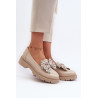 Moteriški odiniai mokasinai su lankeliu Laura Messi 2787 Beige | Mokasinai moterims | jai24.lt