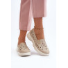 Smėlio spalvos moteriški iškirpti batai Emilei | Pavasariniai batai | jai24.lt