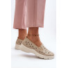 Smėlio spalvos moteriški iškirpti batai Emilei | Pavasariniai batai | jai24.lt