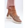 Smėlio spalvos moteriški iškirpti batai Emilei | Pavasariniai batai | jai24.lt