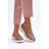 Smėlio spalvos moteriški iškirpti batai Emilei | Pavasariniai batai | jai24.lt