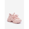 Moteriški sportbačiai ant storo pado rožinės spalvos Windamella | Kedai | jai24.lt