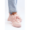 Moteriški sportbačiai ant storo pado rožinės spalvos Windamella | Kedai | jai24.lt
