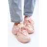 Moteriški sportbačiai ant storo pado rožinės spalvos Windamella | Kedai | jai24.lt