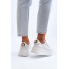 Moteriški odiniai sportbačiai su platforma CheBello 4367 balti | Kedai | jai24.lt