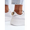 Moteriški odiniai sportbačiai su platforma CheBello 4367 balti | Kedai | jai24.lt