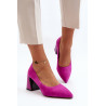 Zomšiniai lauko batai su „stiletto Heel Fuchsia Alessyndra“. | Aukštakulniai | jai24.lt