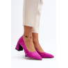 Zomšiniai lauko batai su „stiletto Heel Fuchsia Alessyndra“. | Aukštakulniai | jai24.lt