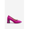 Zomšiniai lauko batai su „stiletto Heel Fuchsia Alessyndra“. | Aukštakulniai | jai24.lt