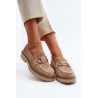 Moteriški „Ajour“ mokasinai su ornamentu „Camel Talesse“. | Mokasinai moterims | jai24.lt
