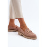 Moteriški „Ajour“ mokasinai su ornamentu „Camel Talesse“. | Mokasinai moterims | jai24.lt