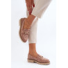 Moteriški „Ajour“ mokasinai su ornamentu „Camel Talesse“. | Mokasinai moterims | jai24.lt