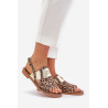 Zazoo 40385 auksiniai moteriški odiniai sandalai | Sandalai moterims | jai24.lt