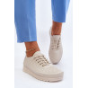 Odiniai moteriški sportiniai sportbačiai Beige Lalnai | Kedai | jai24.lt
