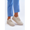 Odiniai moteriški sportiniai sportbačiai Beige Lalnai | Kedai | jai24.lt