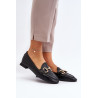 Moteriški plokščiakulniai bateliai su juodu dekoru Iluvana | Mokasinai moterims | jai24.lt