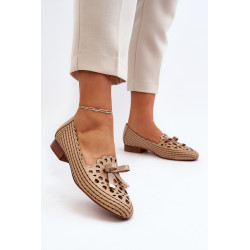 Moteriškos smėlio spalvos balerinos su lanku Nestavia 199305