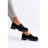 Juodi zomšiniai moteriški mokasinai su dekoracija Loraleima | Mokasinai moterims | jai24.lt